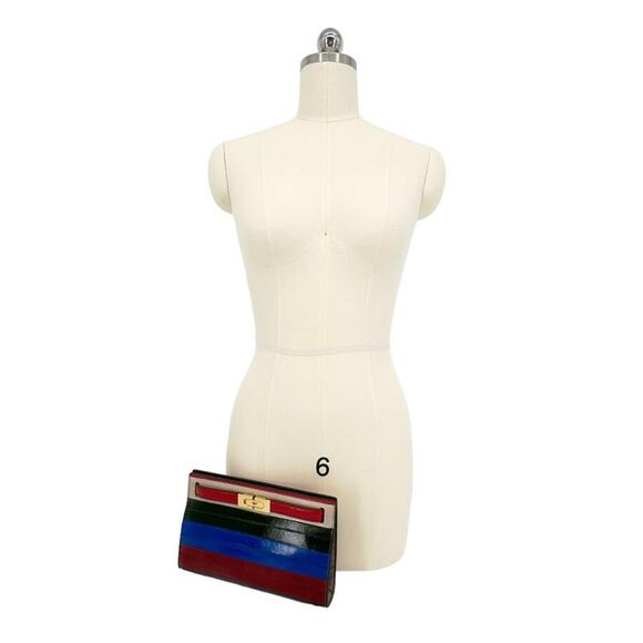 TORY BURCH Lee Radziwill Color-Block Shoulder Bag - Picture 4 of 12